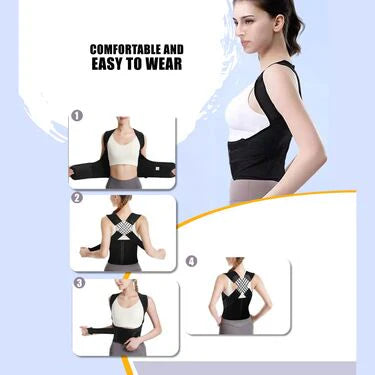 Posture Corrector Free Size Designed to provide exceptional Back Straight And Shoulder Support Belt